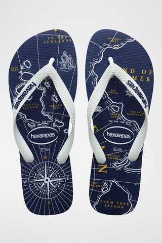 Slippers Marineblauw en Wit