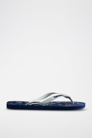 Slippers Marineblauw en Wit