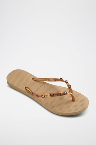 Slippers Slim Luxury - Donkerbeige