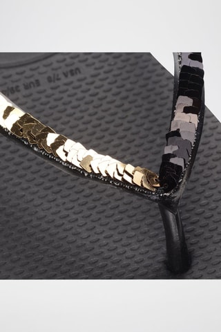 Slippers Square Magic Sequin - Zwart
