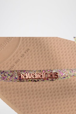 Slippers Suare Logo Metallic - Bruin