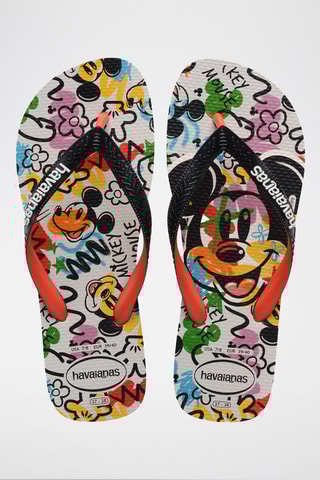 Tongs Mickey Disney - Noir et orange