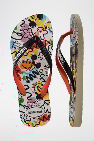 Tongs Mickey Disney - Noir et orange