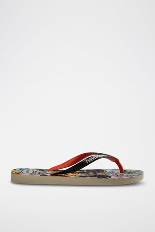 Tongs Mickey Disney - Noir et orange