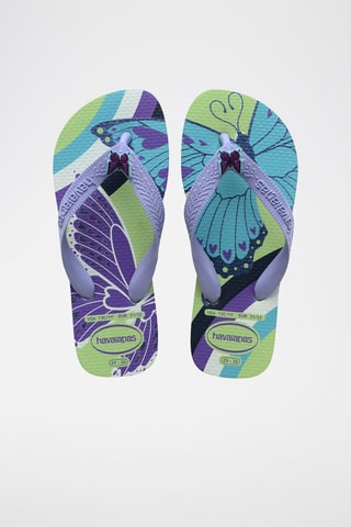 Slippers - Paars en Groen