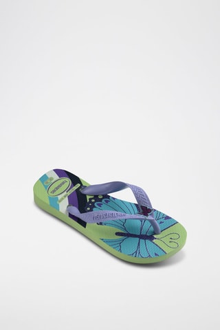 Slippers - Paars en Groen