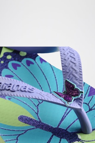 Slippers - Paars en Groen