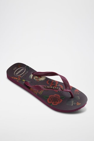 Slippers - Donkerpaars