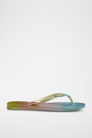 Slippers - Blauw en Groen