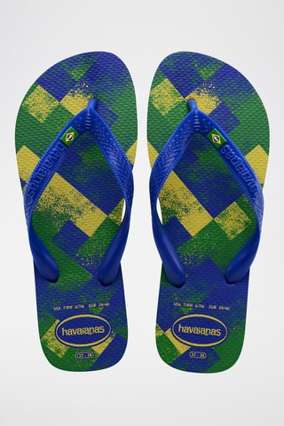Slippers Marineblauw en Groen