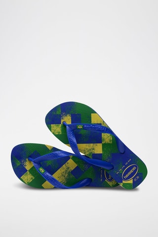 Slippers Marineblauw en Groen