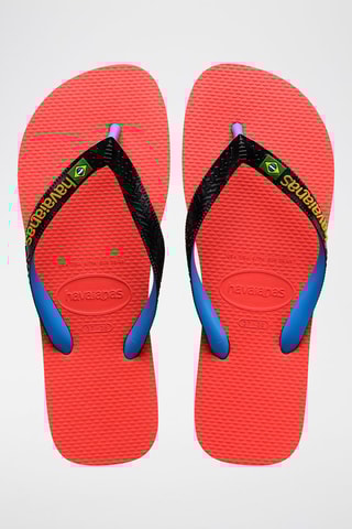 Slippers Zalmroze en Zwart