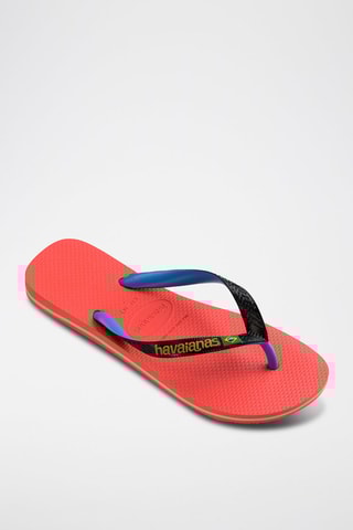 Slippers Zalmroze en Zwart