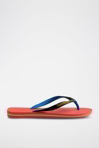 Slippers Zalmroze en Zwart