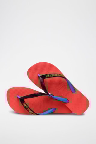 Slippers Zalmroze en Zwart