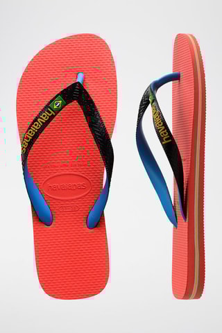 Slippers Zalmroze en Zwart