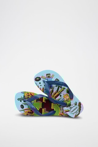 Slippers Minecraft Blauw en Groen