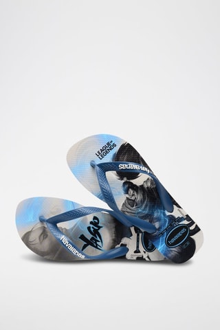 Slippers League of Legends Marineblauw en Wit