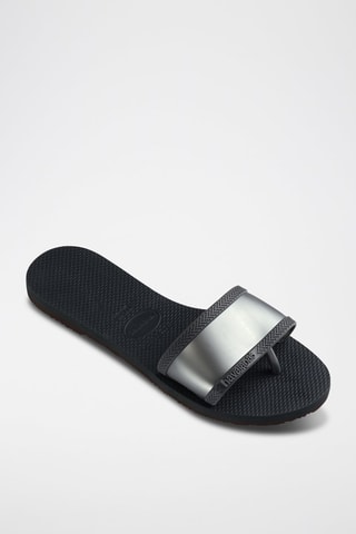 Sandalen Anthraciet en Zilverkleurig