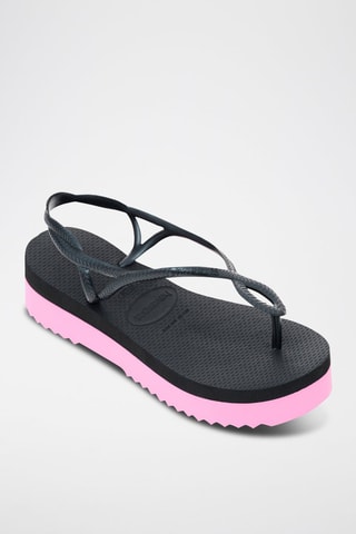 Platform Sandalen - Zwart en Roze