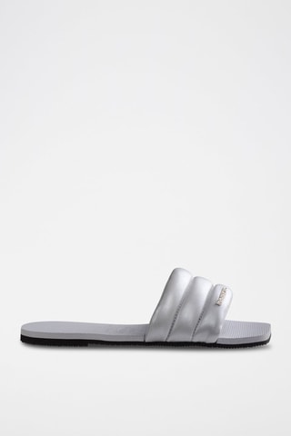 Muiltjes You Milan Metallic - Grijs