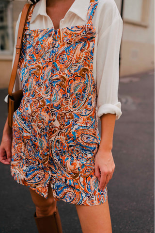 Robe salopette - Orange