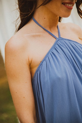 Robe courte - Bleu