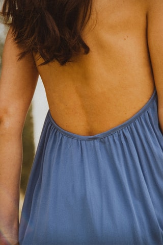Robe courte - Bleu