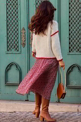 Jupe longue - Rouge