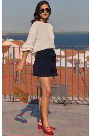 Jupe-short - Bleu marine