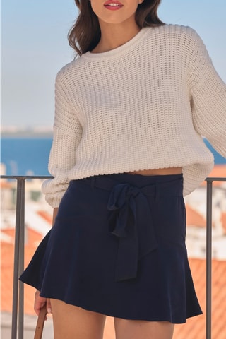 Jupe-short - Bleu marine