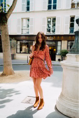 Jupe patineuse - Rouge