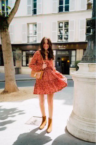 Jupe patineuse - Rouge