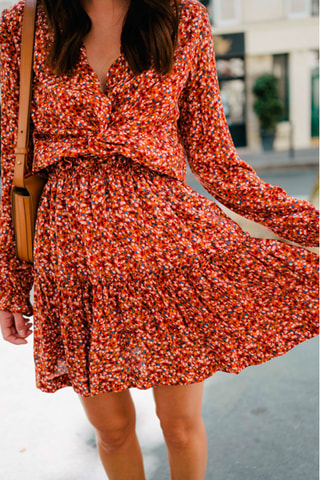 Jupe patineuse - Rouge