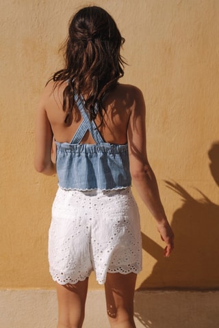 Short droit - Blanc