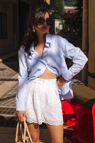 Short droit - Blanc