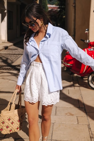 Short droit - Blanc