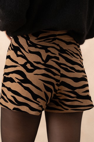 Short en laine - Marron
