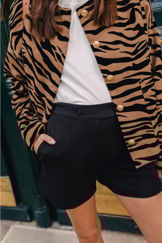 Short taille haute - Noir