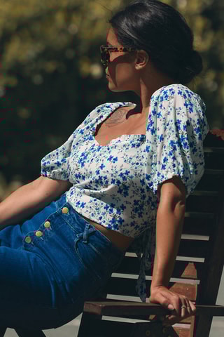 Crop top - Blanc