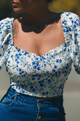 Crop top - Blanc
