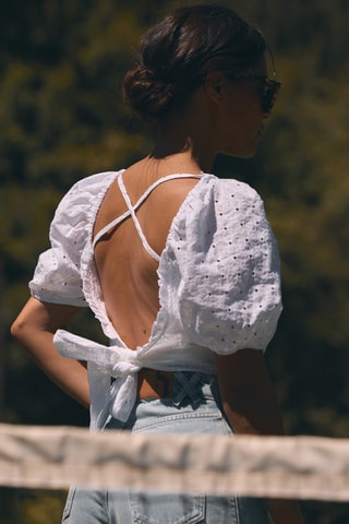 Crop top - Blanc