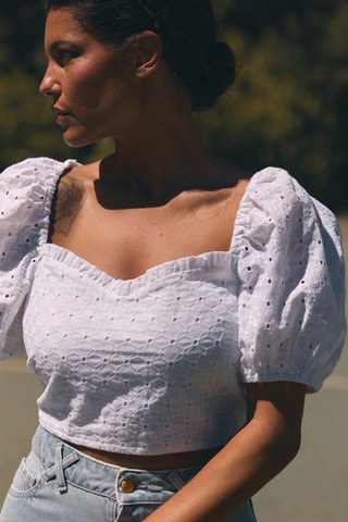 Crop top - Blanc