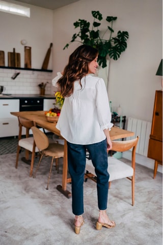 Blouse regular - Blanc