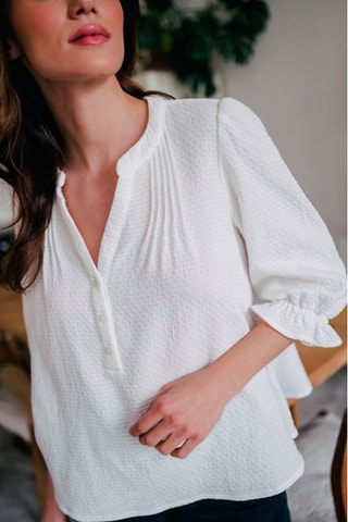 Blouse regular - Blanc