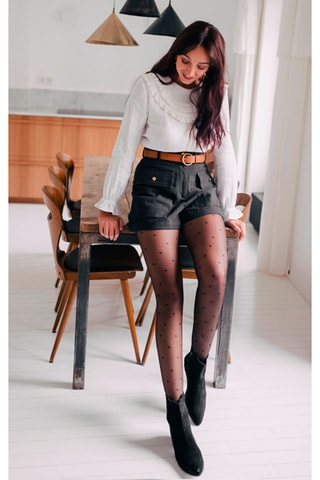 Blouse volantée - Écru