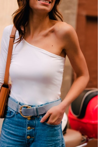 Top asymétrique - Blanc