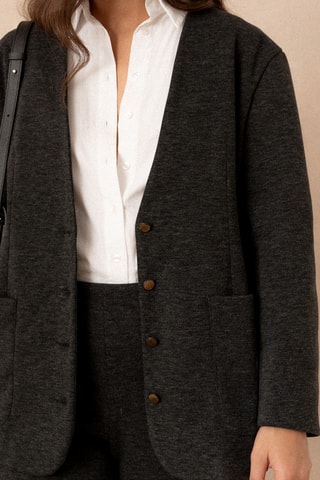Veste de costume oversize - Gris foncé
