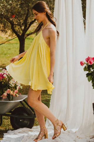 Robe courte - Jaune