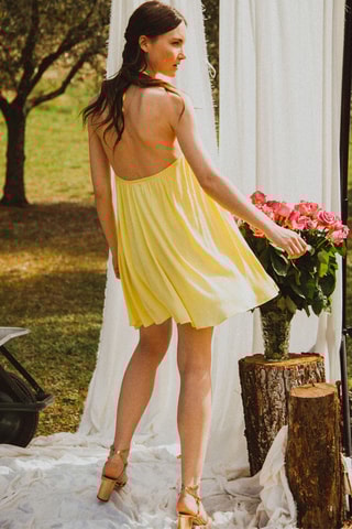 Robe courte - Jaune